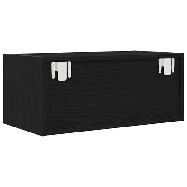 vidaXL tv-bord 60x31x25,5 cm konstrueret træ sort egetræsfarve