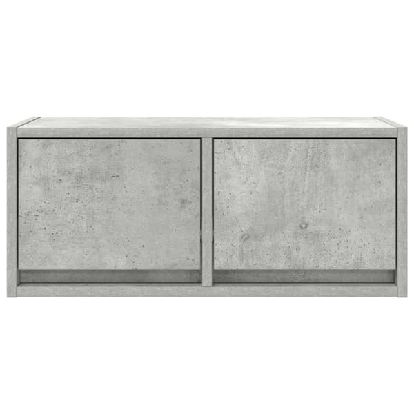 vidaXL TV-taso betoninharmaa 60x31x25,5 cm tekninen puu