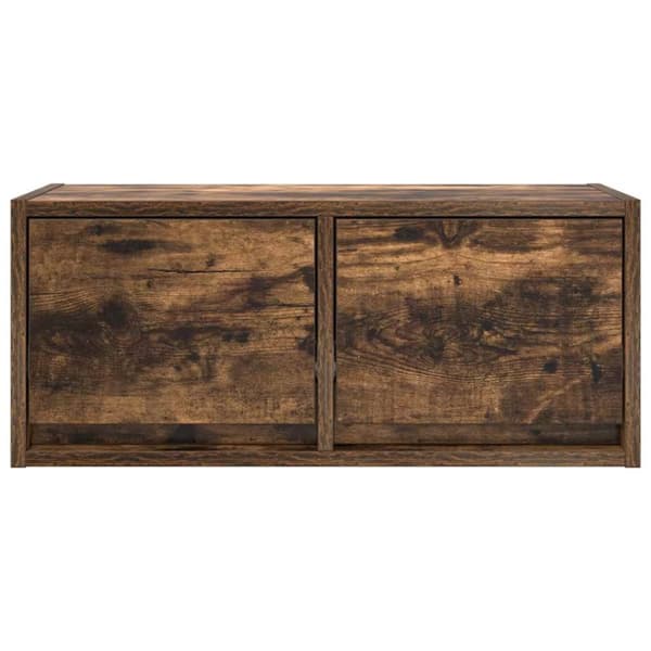 vidaXL tv-bord 60x31x25,5 cm konstrueret træ røget egetræsfarve