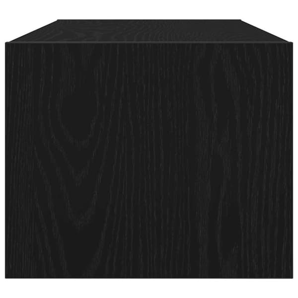 vidaXL tv-bord 80x31x25,5 cm konstrueret træ sort egetræsfarve