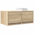 Miniatyrbilde 5 av 11: vidaXL TV-benk sonoma eik 60x31x25,5 cm konstruert tre