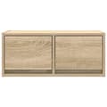 Miniatyrbilde 7 av 11: vidaXL TV-benk sonoma eik 60x31x25,5 cm konstruert tre