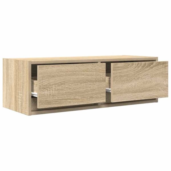 vidaXL TV-seinäkaapit 2 kpl sonoma-tammi 80x31x25,5 cm tekninen puu