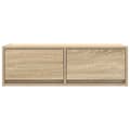 Pikkukuva 8 / 11: vidaXL TV-seinäkaapit 2 kpl sonoma-tammi 80x31x25,5 cm tekninen puu