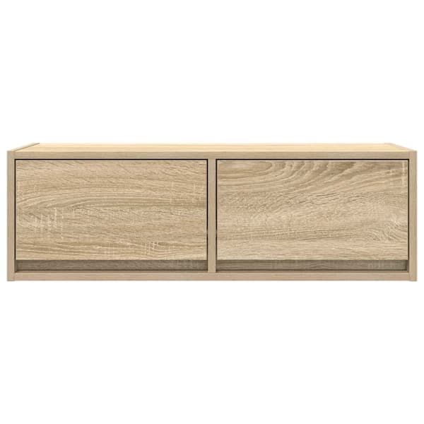 vidaXL TV-seinäkaapit 2 kpl sonoma-tammi 80x31x25,5 cm tekninen puu