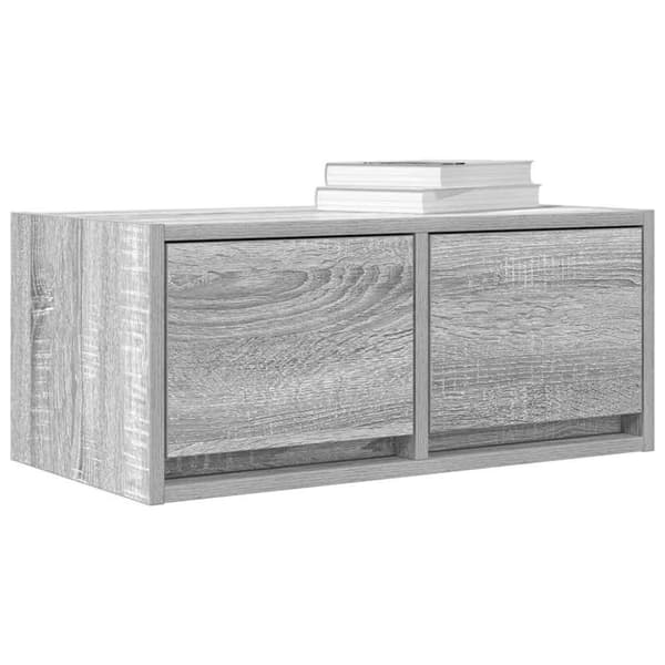 vidaXL TV-benker 2 stk grå sonoma 60x31x25,5 cm konstruert tre