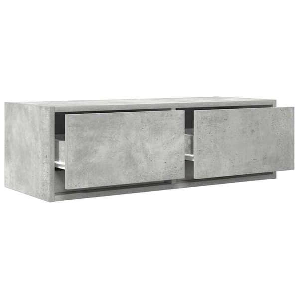 vidaXL tv-bord 80x31x25,5 cm konstrueret træ betongrå