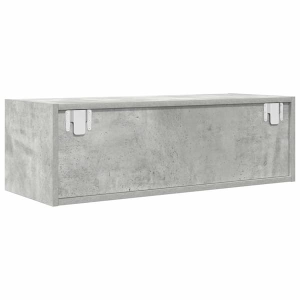 vidaXL tv-bord 80x31x25,5 cm konstrueret træ betongrå