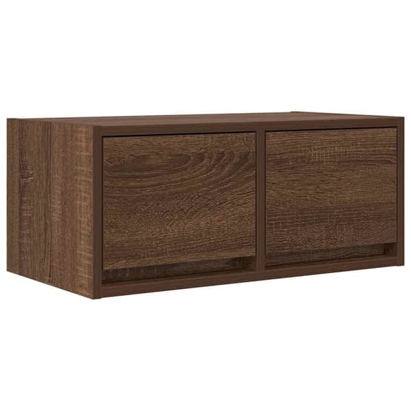 vidaXL TV-bänk brun ek 60x31x25,5 cm konstruerat trä