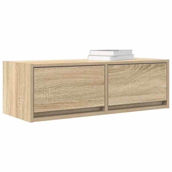 vidaXL TV-bänk sonoma ek 80x31x25,5 cm konstruerat trä