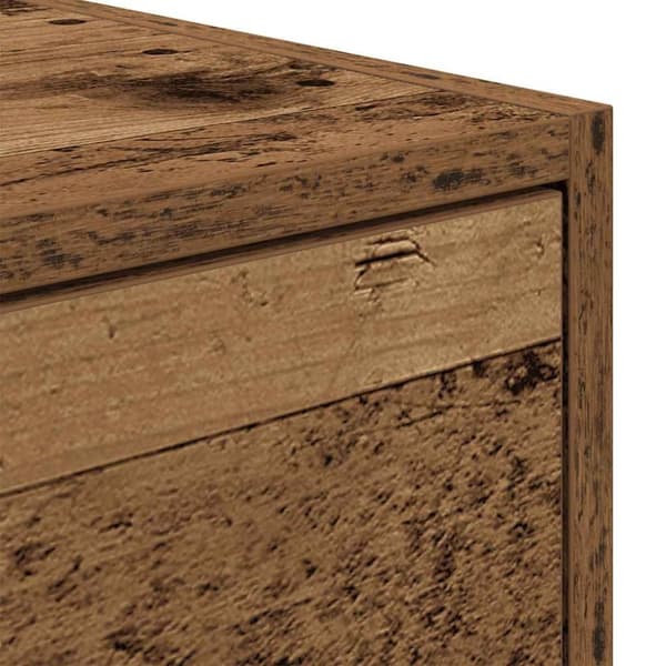 vidaXL TV-bänk gammalt trä 60x31x25,5 cm konstruerat trä