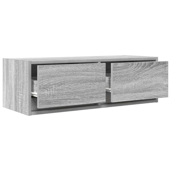 vidaXL TV-benker 2 stk grå sonoma 80x31x25,5 cm konstruert tre