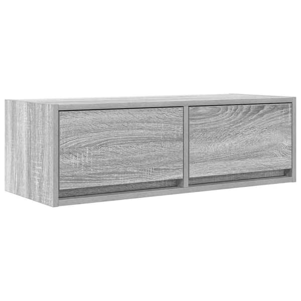 vidaXL TV-benker 2 stk grå sonoma 80x31x25,5 cm konstruert tre