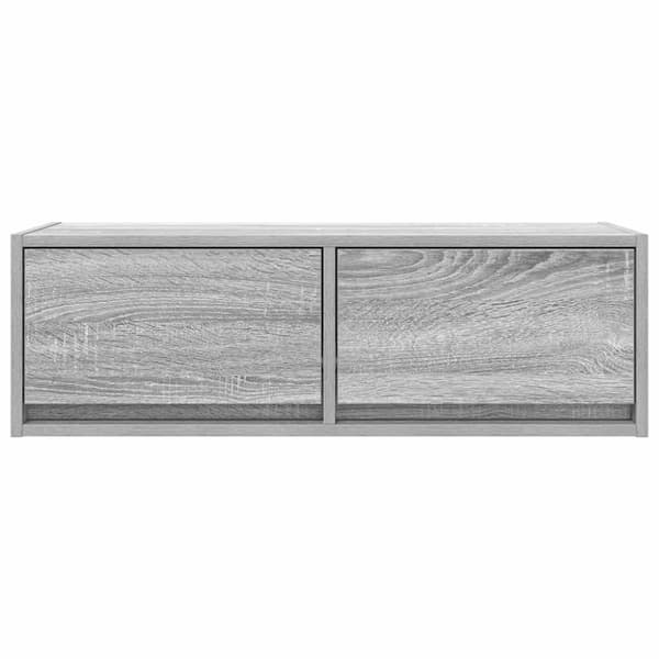 vidaXL TV-benker 2 stk grå sonoma 80x31x25,5 cm konstruert tre