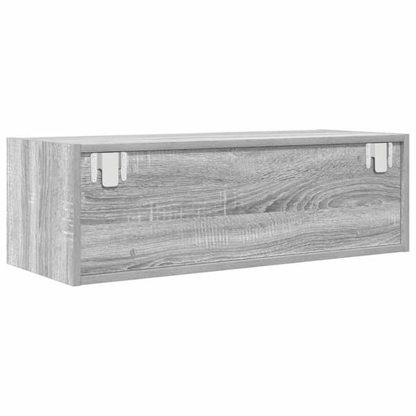 vidaXL TV-benker 2 stk grå sonoma 80x31x25,5 cm konstruert tre