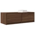 Miniatyrbilde 5 av 11: vidaXL TV-benk brun eik 80x31x25,5 cm konstruert tre
