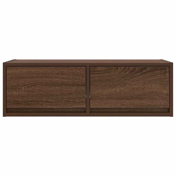 vidaXL TV-benk brun eik 80x31x25,5 cm konstruert tre