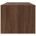 Miniatyrbilde 8 av 11: vidaXL TV-benk brun eik 80x31x25,5 cm konstruert tre