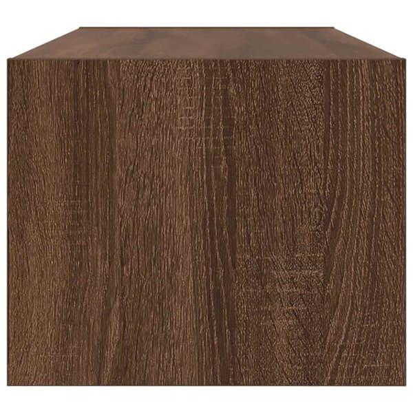 vidaXL TV-benk brun eik 80x31x25,5 cm konstruert tre