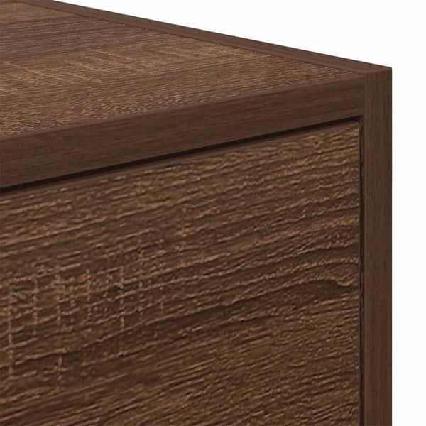 vidaXL TV-benk brun eik 80x31x25,5 cm konstruert tre
