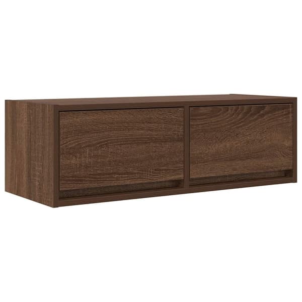 vidaXL TV-benk brun eik 80x31x25,5 cm konstruert tre