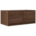 Miniatyrbilde 7 av 11: vidaXL TV-benker 2 stk brun eik 60x31x25,5 cm konstruert tre