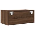 Miniatyrbilde 10 av 11: vidaXL TV-benker 2 stk brun eik 60x31x25,5 cm konstruert tre