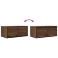 Miniatyrbilde 11 av 11: vidaXL TV-benker 2 stk brun eik 60x31x25,5 cm konstruert tre