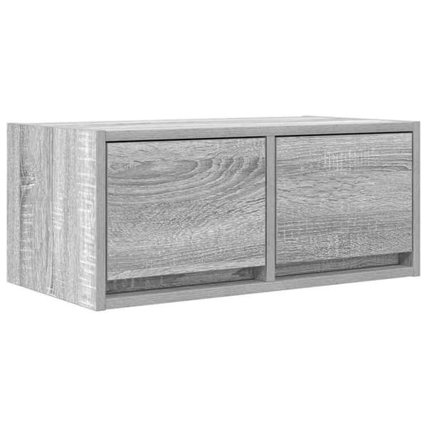 vidaXL TV-bänk grå sonoma 60x31x25,5 cm konstruerat trä