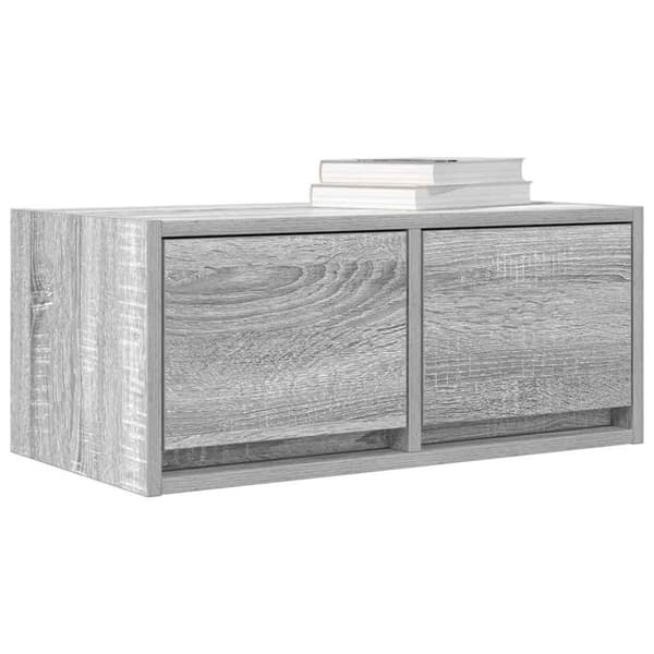 vidaXL TV-bänk grå sonoma 60x31x25,5 cm konstruerat trä