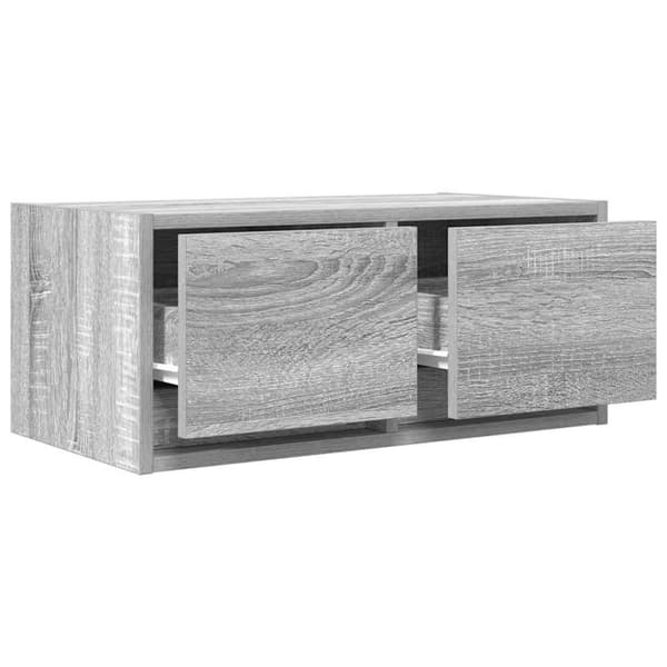 vidaXL TV-bänk grå sonoma 60x31x25,5 cm konstruerat trä