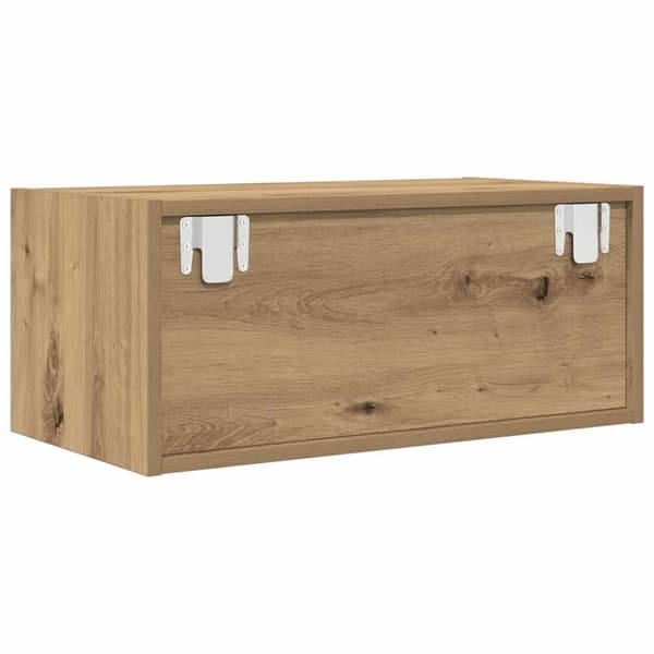 vidaXL TV-bänkar 2 st hantverksmässig ek 60x31x25,5 cm konstruerat trä