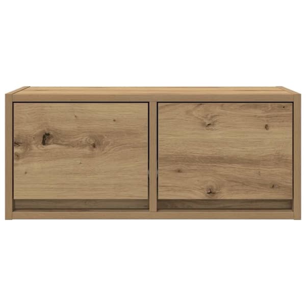 vidaXL TV-benk artisan eik 60x31x25,5 cm konstruert tre