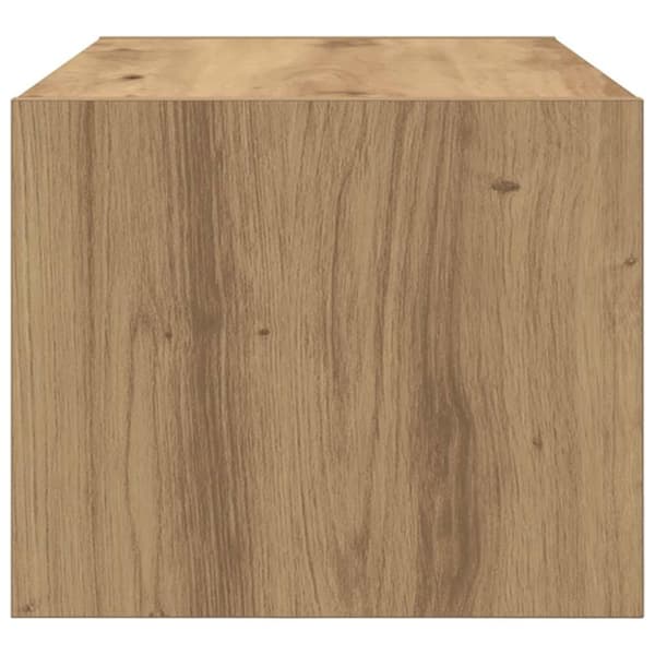vidaXL TV-benk artisan eik 60x31x25,5 cm konstruert tre