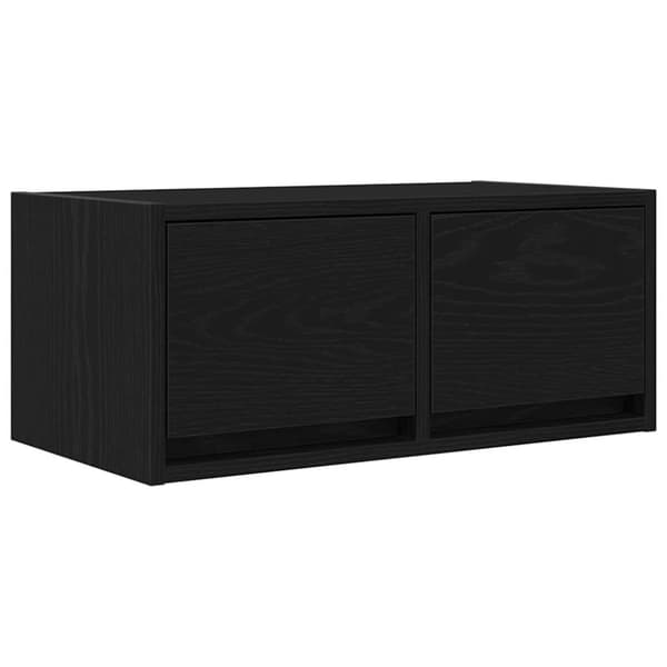 vidaXL TV-benker 2 stk svart eik 60x31x25,5 cm konstruert tre