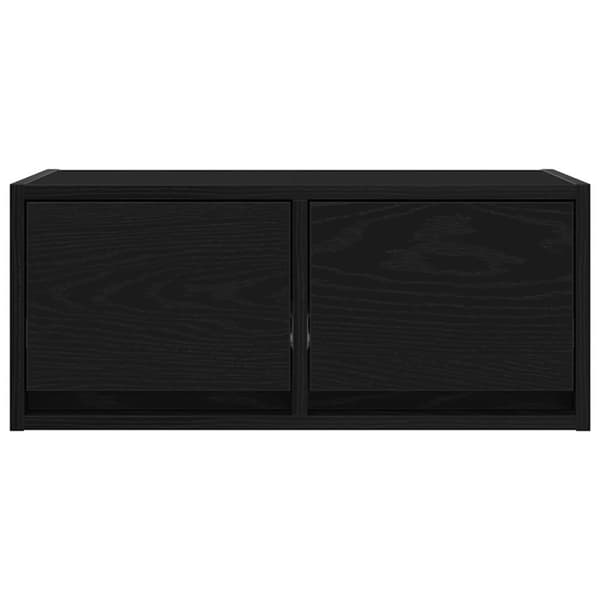vidaXL TV-benker 2 stk svart eik 60x31x25,5 cm konstruert tre