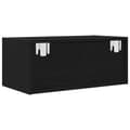 Miniatyrbilde 10 av 11: vidaXL TV-benker 2 stk svart eik 60x31x25,5 cm konstruert tre