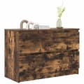 Miniatyrbillede 5 af 11: vidaXL tv-bord 80x35x54 cm konstrueret træ røget egetræsfarve