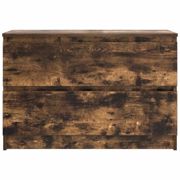 vidaXL tv-bord 80x35x54 cm konstrueret træ røget egetræsfarve