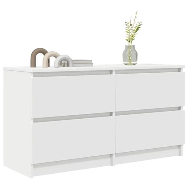 vidaXL tv-bord 100x35x54 cm konstrueret træ hvid