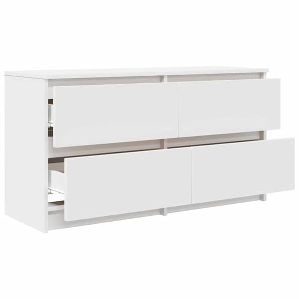 vidaXL tv-bord 100x35x54 cm konstrueret træ hvid
