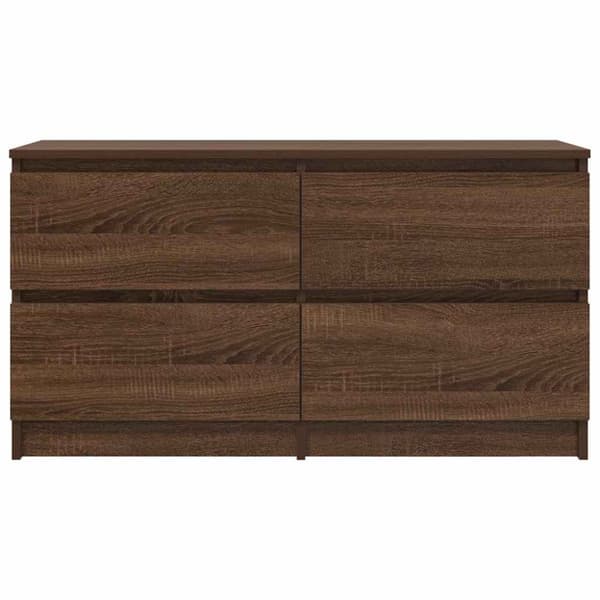 vidaXL TV-taso ruskea tammi 100x35x54 cm tekninen puu