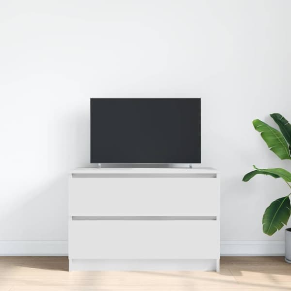 vidaXL TV-bänk vit 80x35x54 cm konstruerat trä