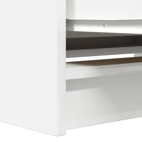 vidaXL TV-bänk vit 80x35x54 cm konstruerat trä