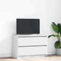 Miniatyrbild 2 av 11: vidaXL TV-bänk vit 80x35x54 cm konstruerat trä