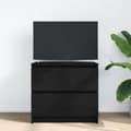 Miniatyrbilde 4 av 11: vidaXL TV-benk svart 60x35x54 cm konstruert tre