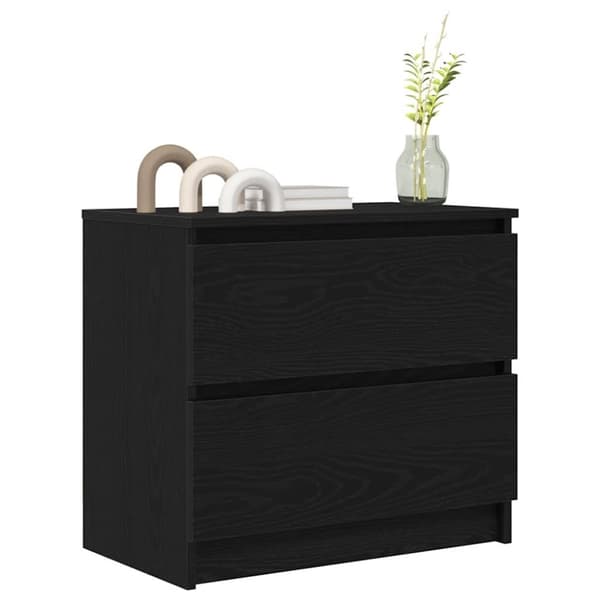 vidaXL TV-benk svart 60x35x54 cm konstruert tre