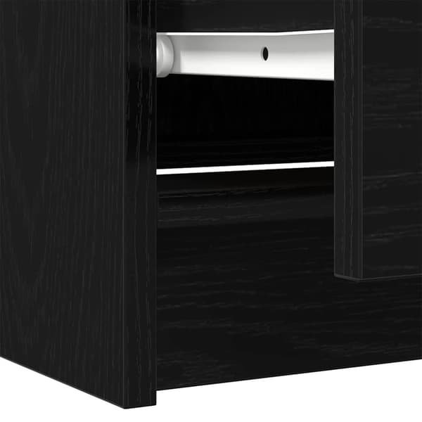 vidaXL TV-benk svart 60x35x54 cm konstruert tre
