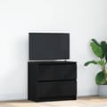 Miniatyrbilde 2 av 11: vidaXL TV-benk svart 60x35x54 cm konstruert tre