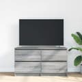 Miniatyrbilde 4 av 11: vidaXL TV-benk grå sonoma 100x35x54 cm konstruert tre